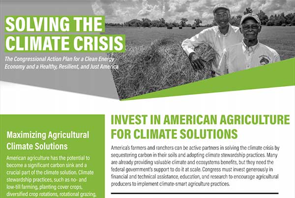Invest in American Agriculture for Climate Solutions