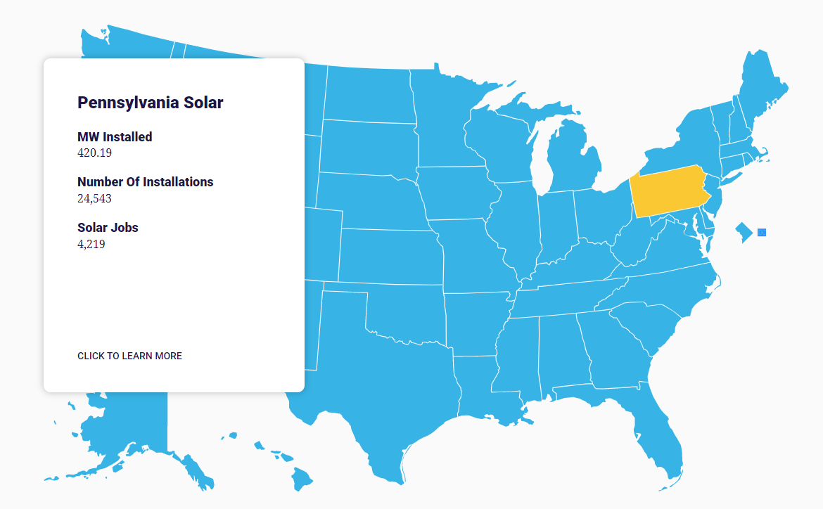 SEIA Solar Jobs Map